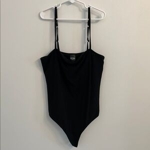 Victoria's Secret Black Spaghetti Strap Bodysuit
